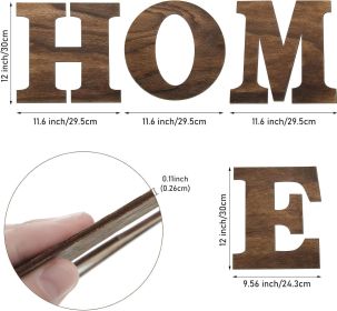 4pc 12 Inch Farmhouse Wall Decor Home Sign Wall Decor Wooden Letters Hanging Large for Living Room, Farmhouse, Entryway Home