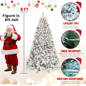 PVC, Christmas Tree, Christmas Decorations, Warm Lights (Option: 8FT)