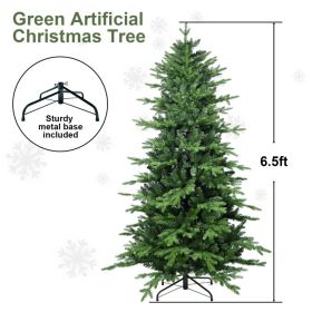 PVC Christmas Tree, Christmas Decorations, Green (Option: Half of 13ft)